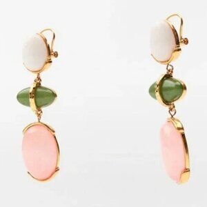 ✨✨✨ Zara Gemstone Pendant Earrings Nwt 🔥🔥✨💖
